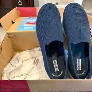 Skechers Women’s Navy GoWalkJoy Slip-On Shoes